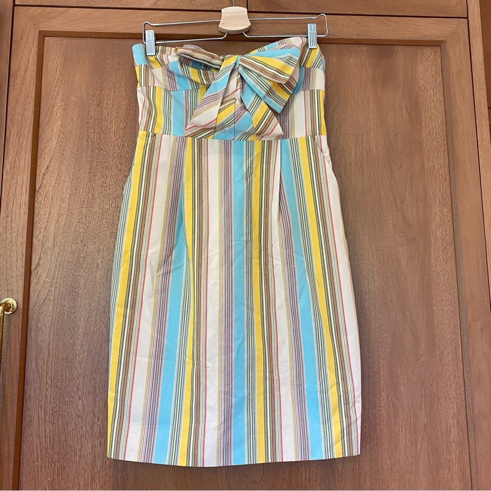 Anthropologie Strapless Dress Wedding Guest
